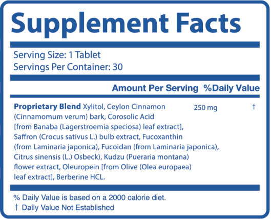 LeanBliss Supplement Facts