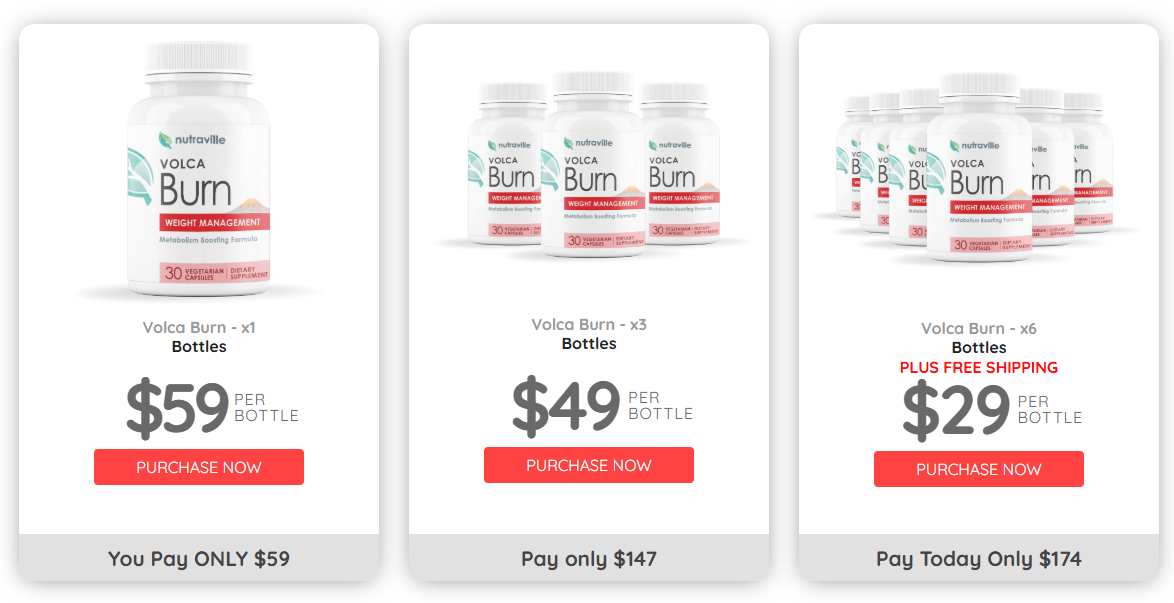VolcaBurn Pricing