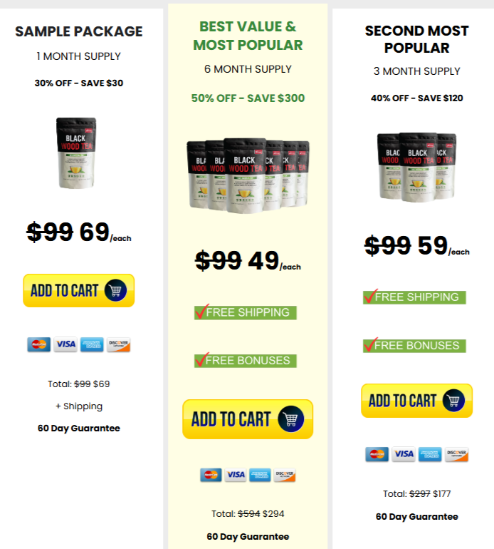 Black-Wood-Tea-Pricing