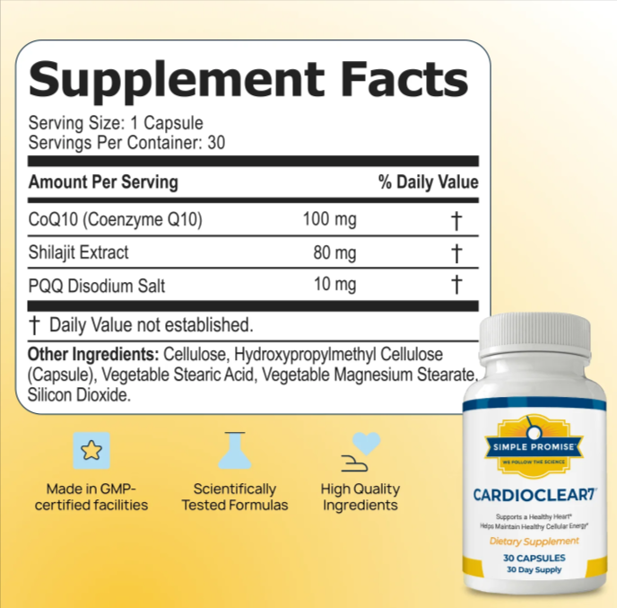 Cardio-Clear-7-Supplement-Facts